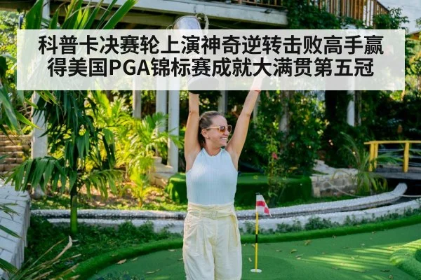 golf player celebrating victory